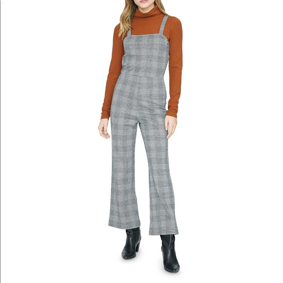 SANCTUARY PLAID OVERALL JUMPSUIT NWOT - Picture 2 of 7